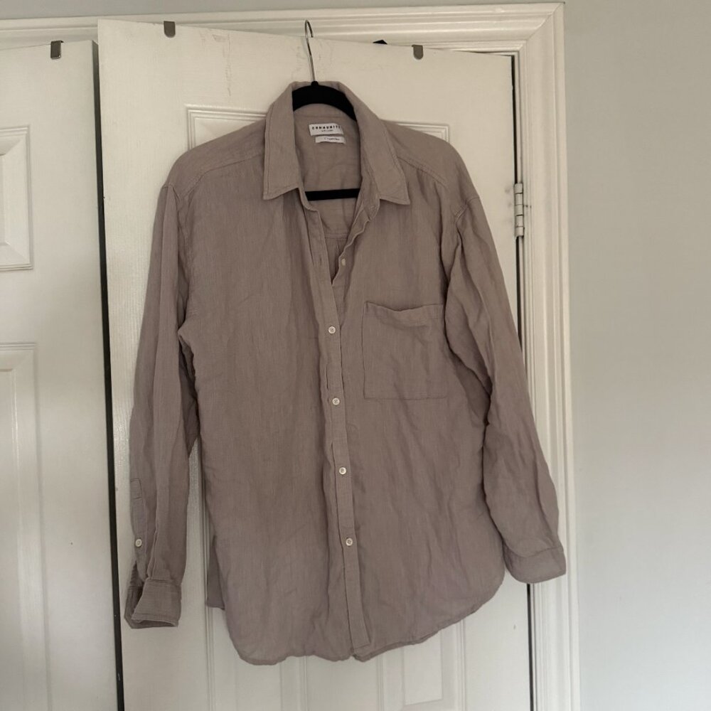 Aritzia Community Linen Button-Down